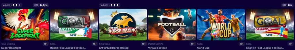 Sport wirtualny w Magic 365 Casino